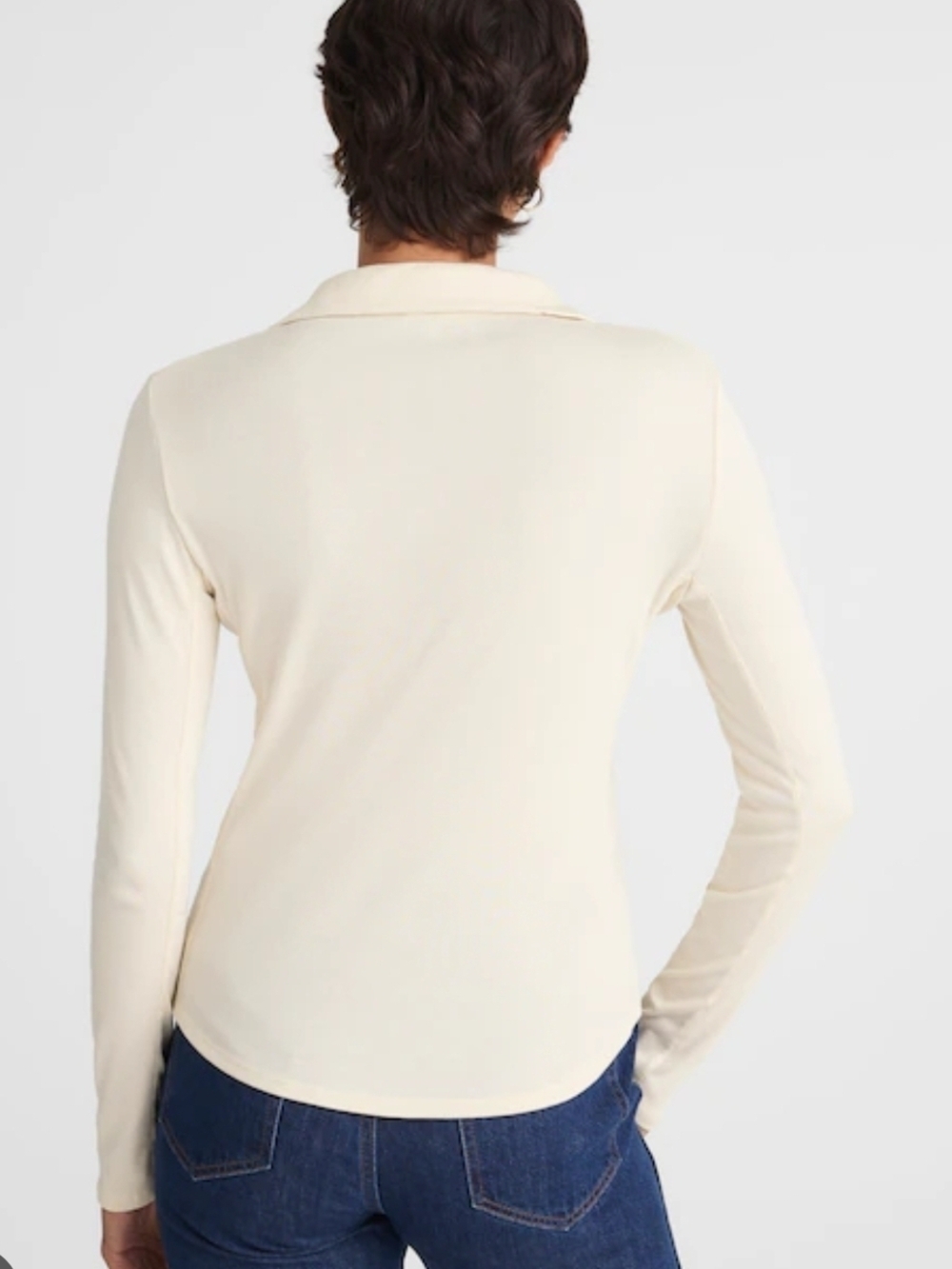 Madewell Women’s Vintage Ivory Camp Long Sleeve Top S - Picture 2 of 8
